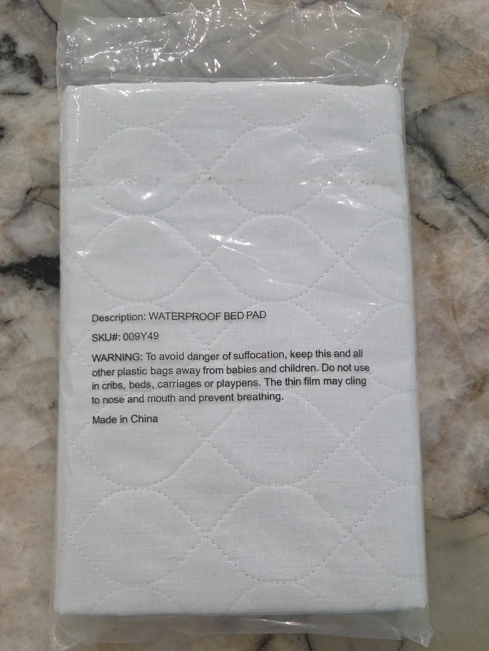 Waterproof Bed Pad - White